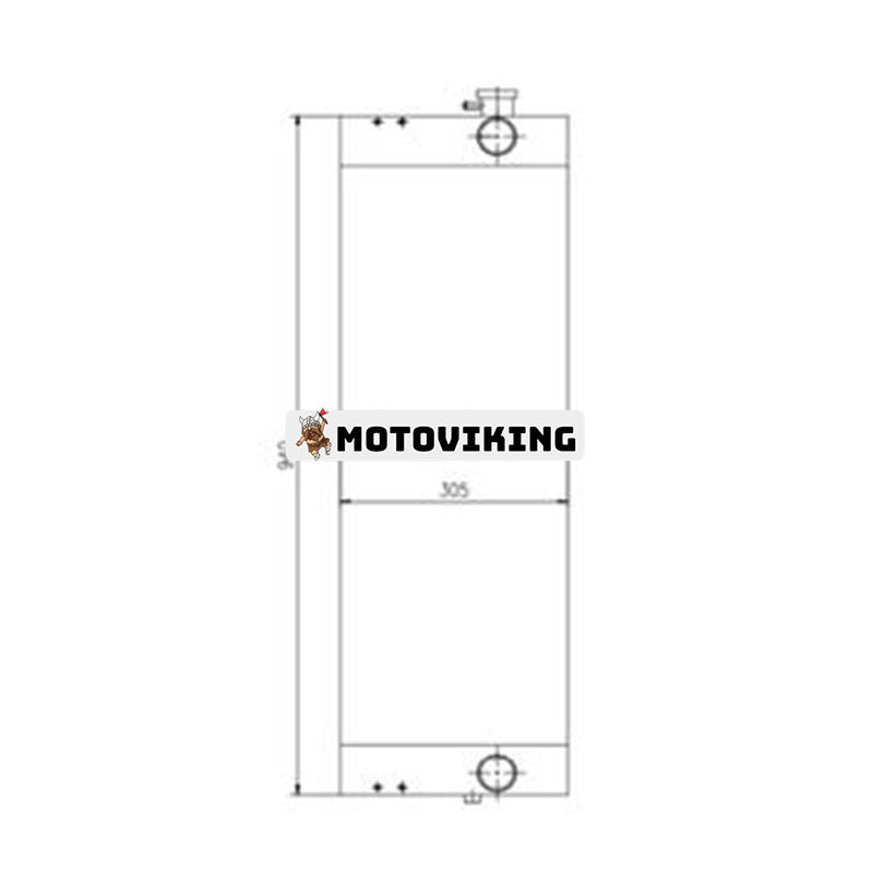 Vattentankkylare 30/926961 för JCB Grävmaskin JZ235 JZ255 JZ235 JZ255