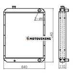 Vattentank Kylarkärna ASSY 203-03-65610 för Komatsu Grävmaskin PC100-6 PC120-6Z PC130-6