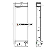 Vattentankkylare 419-03-49110 för Komatsu hjullastare WA320-6