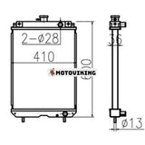 Vattentankkylare 210-1295 2478437 för Caterpillar CAT grävmaskin E304 E304CR