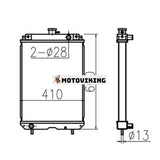 Vattentankkylare för Hitachi EX185-6045 grävmaskin