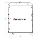 Vattentankkylare 423-03-31550 423-03-31551 423-03-31212 423-03-31211 för Komatsu hjullastare WA380-5