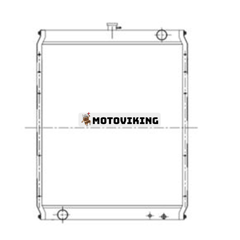 Vattentankkylare 22U-03-21111 för Komatsu grävmaskin PC228US-3