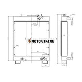 Vattentankkylare 134-03-61112 för Komatsu D61EX-12 D61PX-12 bulldozers