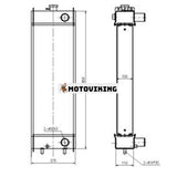 Vattentankkylare för Komatsu hjullastare WR12-5