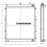 Vattentankkylare 1470448 för Caterpillar CAT grävmaskin E330B