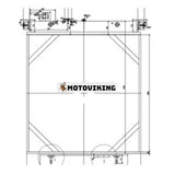 Vattentankkylare 198-03-72100 för Komatsu D475A-5 bulldozer