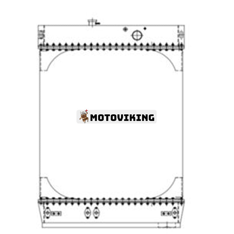 Vattentankkylare 421-03-11711 för Komatsu WA470-1 hjullastare