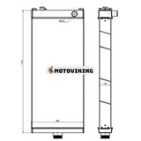Vattentankkylare 425-03-42220 för Komatsu hjullastare WA500-7