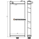 Vattentankkylare 425-03-42210 för Komatsu hjullastare WA500-7