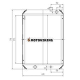 Vattentankkylare 11M8-42010 11M8-42011 för Hyundai Grävmaskin R55-7 R55W-7