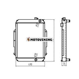 Vattentankkylare 11M8-40022 för Hyundai grävmaskin R55-7 R55W-7