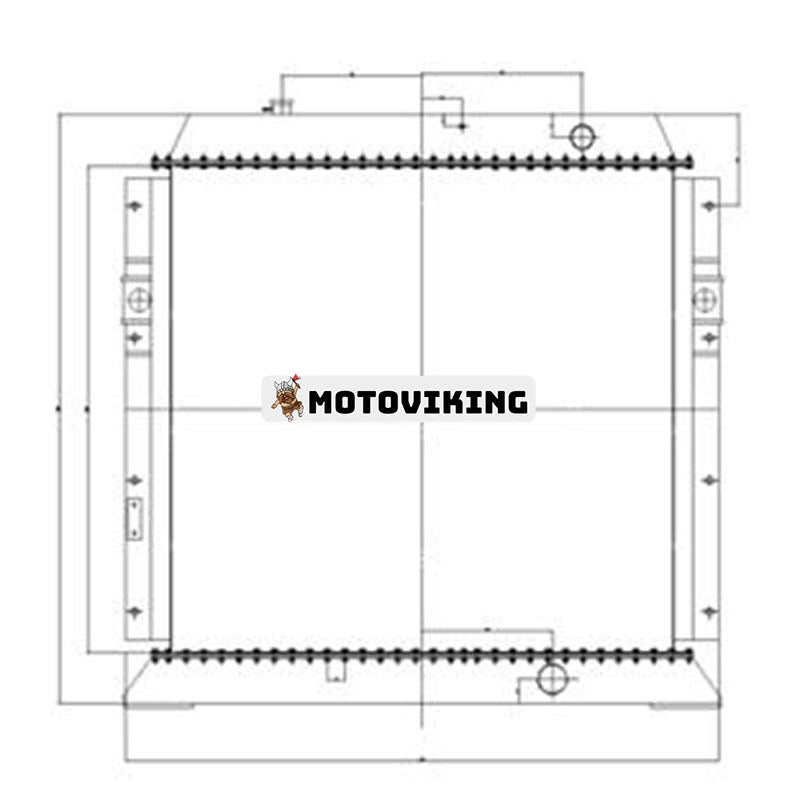 Vattentankkylare 209-03-71110 209-03-78101 209-03-77100 för Komatsu Grävmaskin PC750-7 PC750-6 PC800-6 PC800-7 PC1800-6 PC850-7