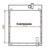 Vattenkylare 7C2099 7C2098 för Caterpillar CAT 140H 120H 135H 160H 12H