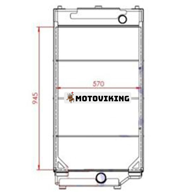 Vattenkylare 2253318 för Caterpillar CAT 966GII 972GII