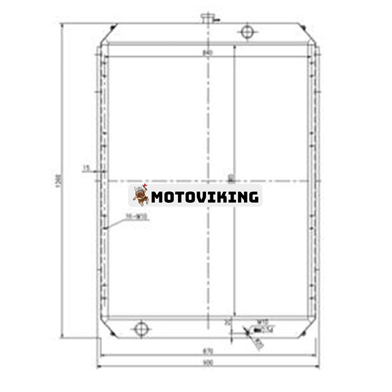 Vattentankkylare 13F11000 202-00071C för Doosan Daewoo grävmaskin DX300LC S300LC-V TXC300-1 Lastare DX300LL