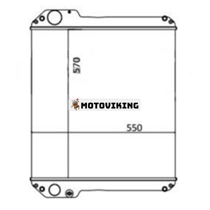 Vattenkylare VOE11890331 VOE11891165 för Volvo Lastare BL60 BL61 BL70 BL71 BL71PLUS