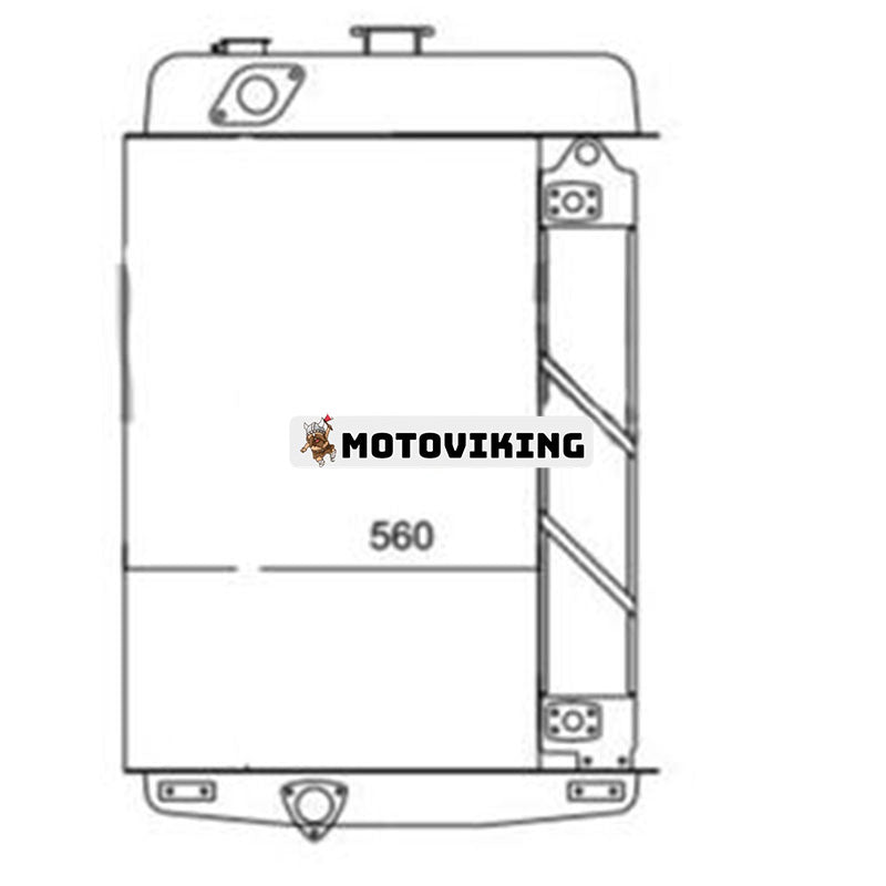 Vattenkylarkärna för Caterpillar CAT 955L bandlastare
