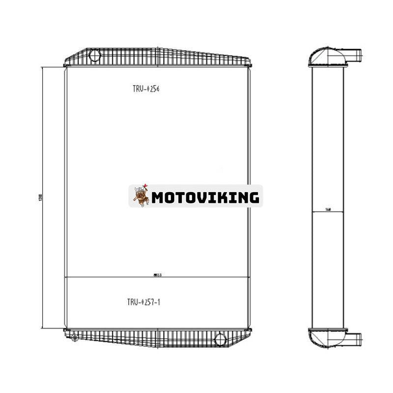 Vattentankkylare VOE15096620 VOE15147619 för Volvo L150G L150H L180G L180H L220G L220H L250G L250H