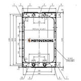 Kylare 11192942 111196425 15020893 11192942 11196422 för Volvo A35D A35E A40D A40E T450D