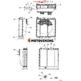 Vattentankkylare LB05P00018S001 för Kobelco grävmaskin SK260-9