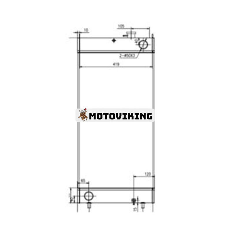 Vattentankkylare för Doosan Grävmaskin DX170W-5