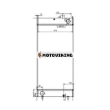 Vattentankkylare för Doosan Grävmaskin DX170W-5