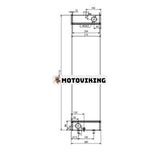 Vattentankkylare 20J-03-12110 för Komatsu grävmaskin PW180-7E0 PW180-7 Plus