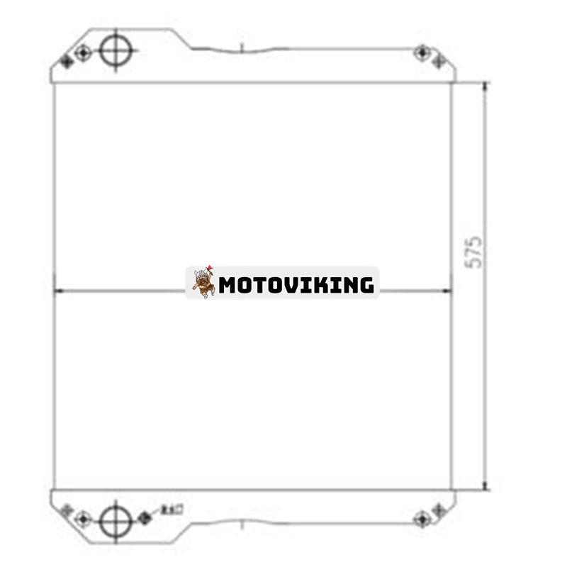 Vattenkylare 30/925452 för JCB ledad dumper 714 718 Traktor FASTRAC 3155 3185 3185AB 3155ABS