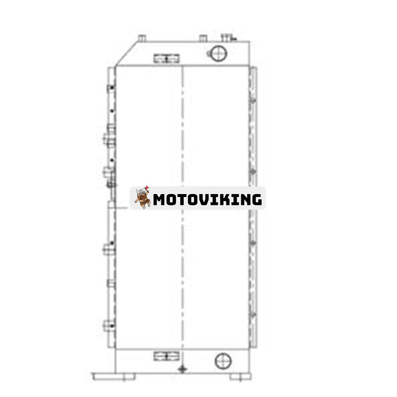 Vattentankkylare 2459334 för Caterpillar CAT grävmaskin E365C