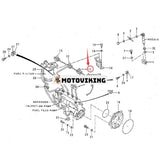 För Caterpillar CAT grävmaskin 311 311B 312 312B rör 5I-7874