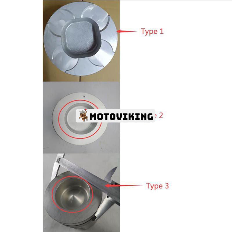 Kolv & ringsats för Isuzu Engine 6RB1 6RB1T 6RB1TC