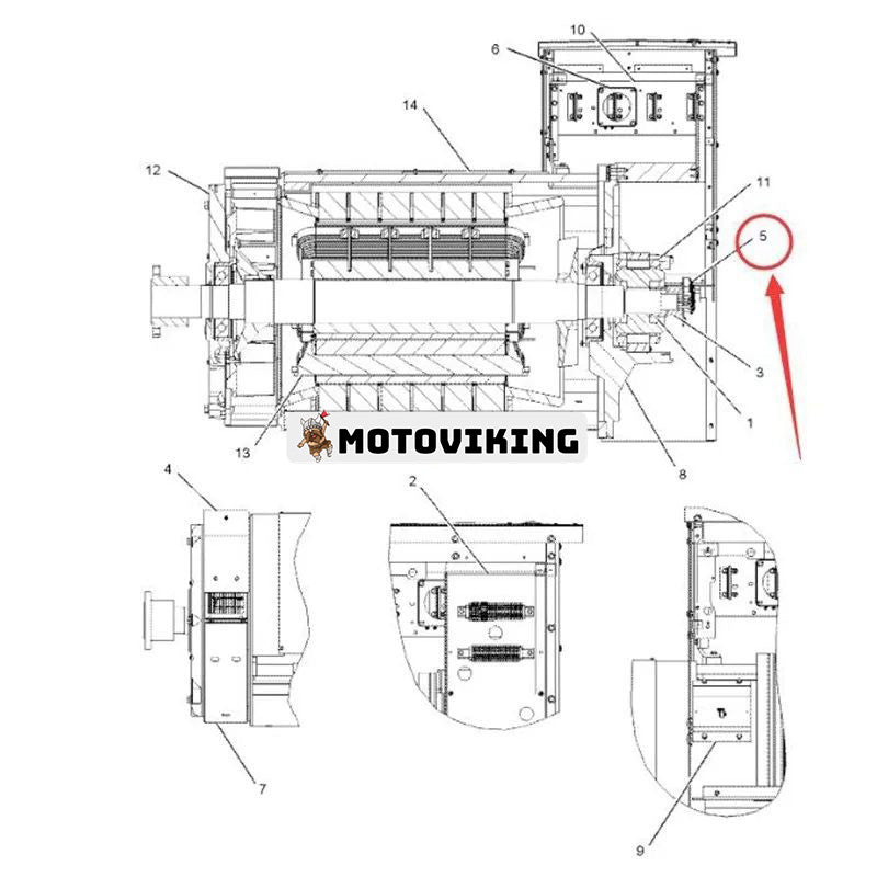 Likriktare 298-3817 för Caterpillar CAT 3508 3508B 3512 3512B 3512C 3512E 3516E