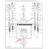 Pilotventiltätningsbricka 4286874 för John Deere 110 120 190 80 892 200LC 330LC