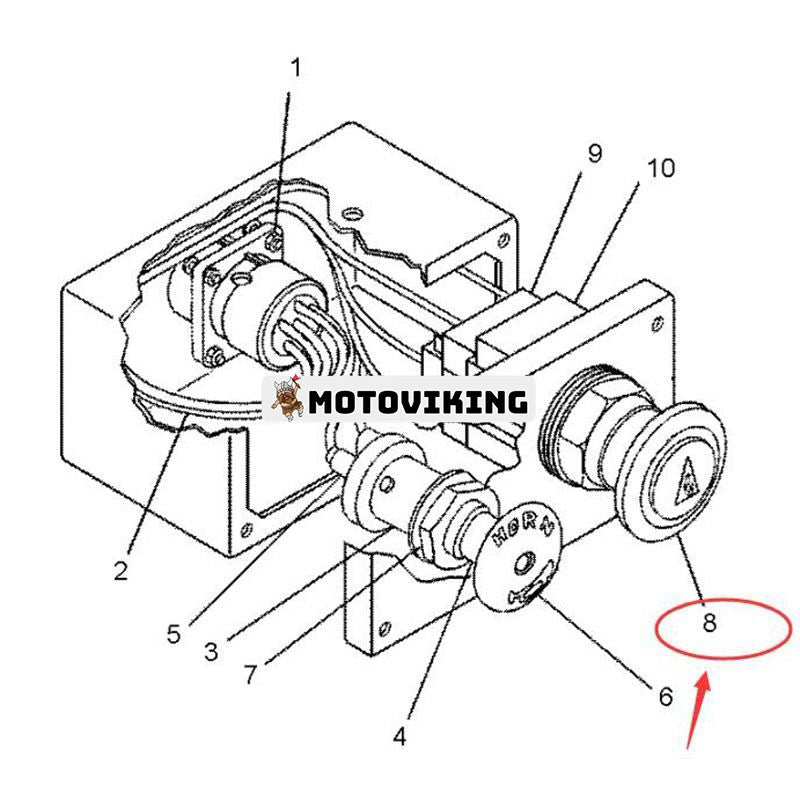 Tryckknappsomkopplare 116-5275 för Caterpillar CAT RM-250C RM-300 RM-350B RM-500 AP-1000 SS-250 CB-14 CB-214D CB-22 CB-224C CB-334D