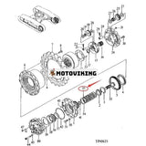 5 st friktionsplatta 3064192 för Hitachi grävmaskin EX60-2 EX60-3 EX60LCK-3 EX60LCT-3