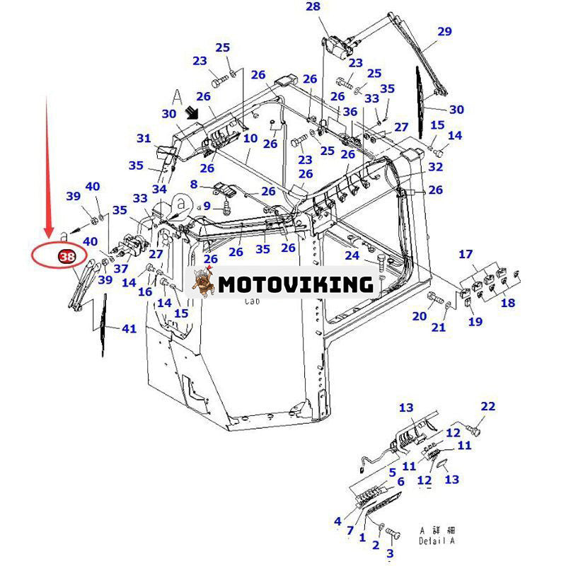 Torkare Assy 17A-Z11-2530 för Komatsu Bulldozer D155A-6 D155AX-5 D155AX-6 D65EX-15 D65EX-15 D65EX-15 D65PX-15 D65PX-15E0