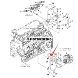 Rör 6751-71-5110 för Komatsu SAA4D107E-1 motor PC160LC-8 PC195LC-8 Grävmaskin WA200-6 hjullastare