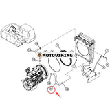 Vattenkylarslang 3096921 för Hitachi grävmaskin ZX180W ZX180W-AMS ZAXIS180W