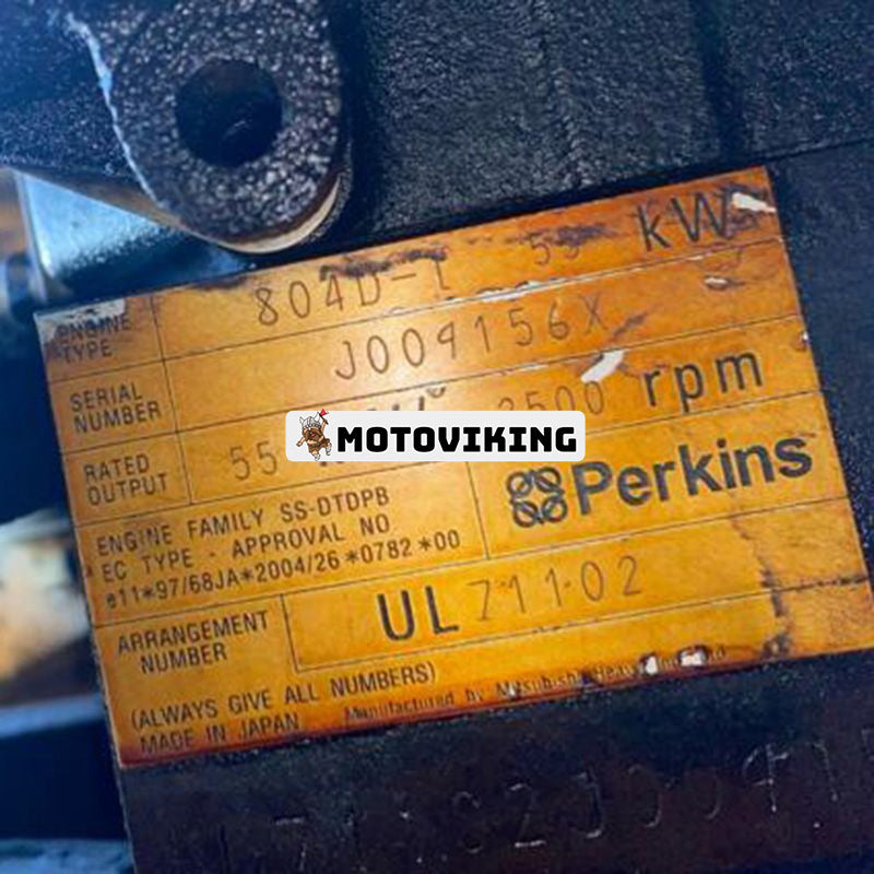 Renoveringssats för Perkins 804D-T motor 55KW