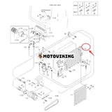 Luftkondensorenhet 11M6-54030 för Hyundai grävmaskin R55-3 R55W-3