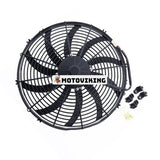 16" 12V lågprofil elektrisk avdragarfläkt 30100400 VA18-AP10/C-41A