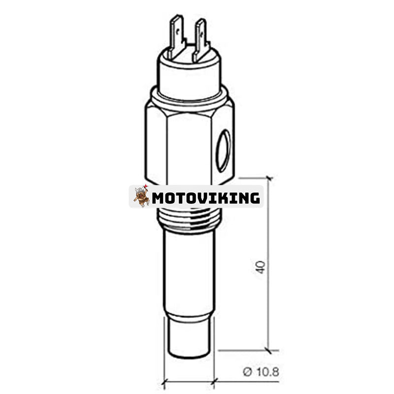 Temperatursensor med varningskontakt 323-803-001-008D 323803001008D för VDO