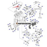 Kylslang 20Y-03-41161 för Komatsu PC200-8 PC200LC-8 PC200F-8 PC200LL-8 PC210-8K PC210LC-8 PC220-8 PC220LC-8 PC270-8