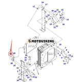 Kylslang 208-03-76650 för Komatsu PC400-8 PC400LC-8 PC430-8 PC450-8 PC450LC-8 PC460LC-8 PC500LC-8 PC550LC-8