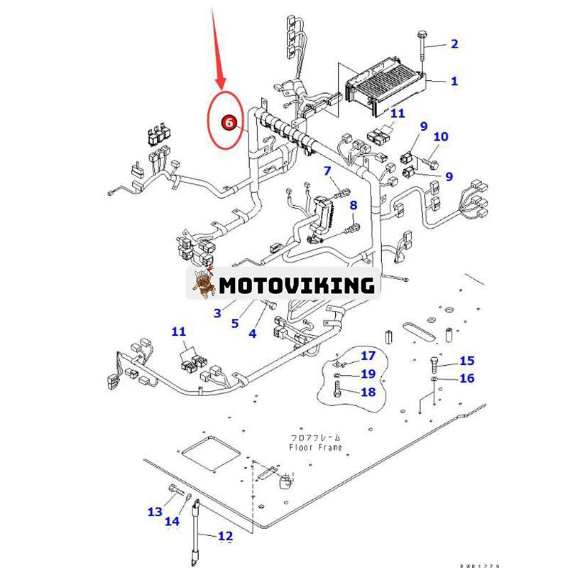 Ledningsnät 20Y-06-31240 20Y-06-71526 för Komatsu PC210-7K PC210LC-7K PC230NHD-7K PC240LC-7K PC290LC-7K PC340LC-7K PC380LC-7K