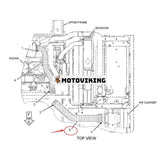 Luftslang 255-3024 för Caterpillar CAT E320D 320D 320DL Grävmaskin 3066 motor