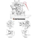 Luftslang 204-0902 för Caterpillar CAT E330C 330C Grävmaskin C-9 motor