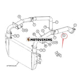 Kylslang 394-2229 för Caterpillar CAT E320D2 320D2 grävmaskin C7.1 motor