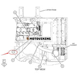 Luftslang 394-7689 för Caterpillar CAT 320D2 grävmaskin C7.1 motor